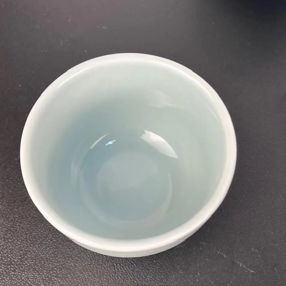 Alessi for Delta Set of 12 Minimalist Asian Inspired Porcelain Fruit Bowls 5 oz.